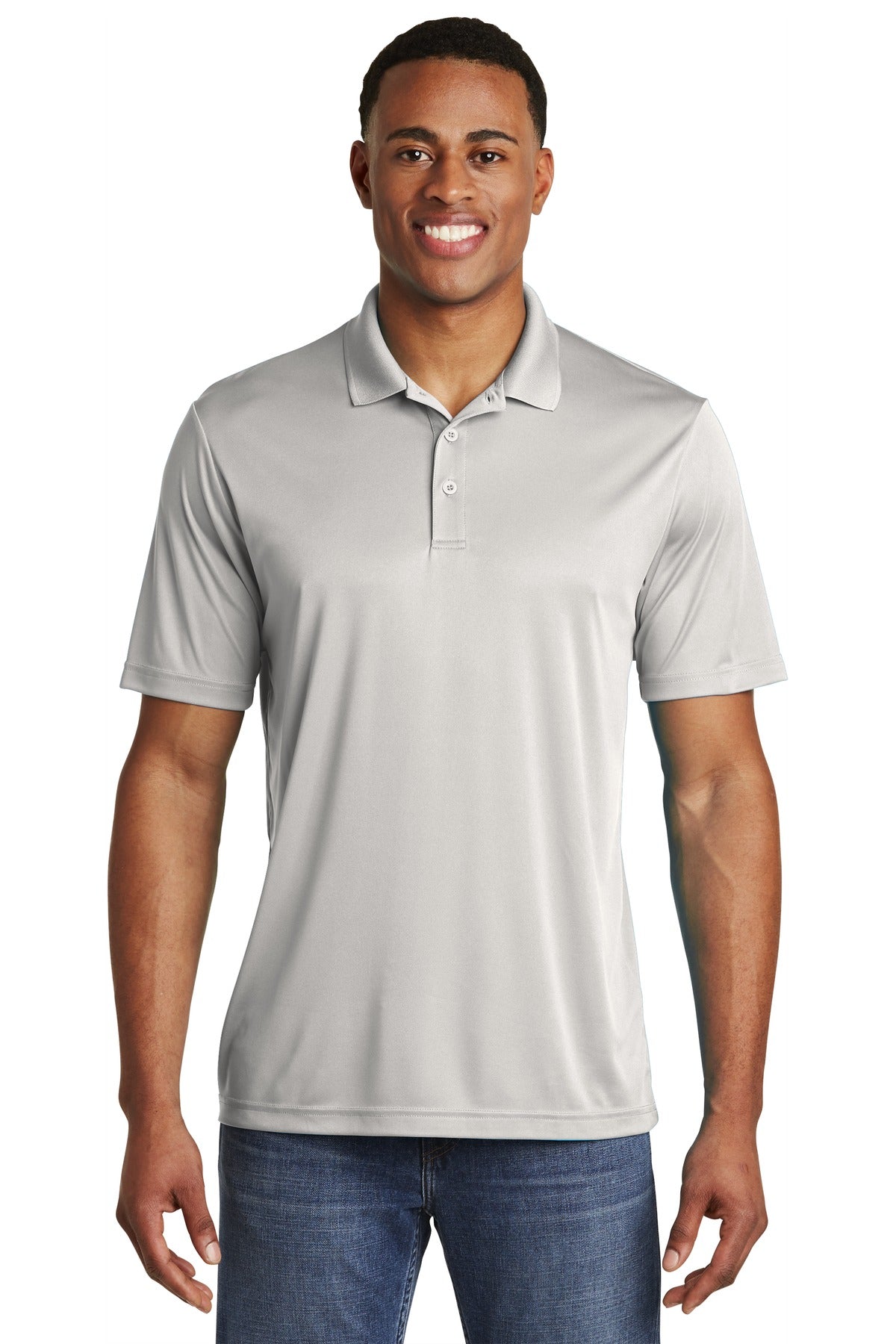 Sport-Tek  PosiCharge  Competitor  Polo. ST550 Silver