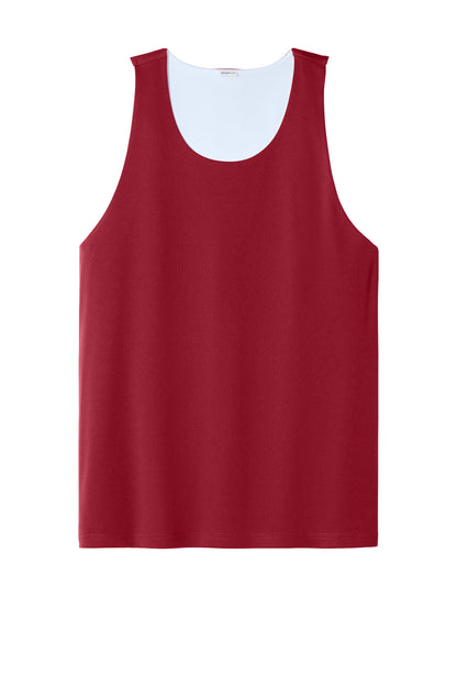 Sport-Tek PosiCharge Competitor Rev Tank ST551 Deep Red/ White