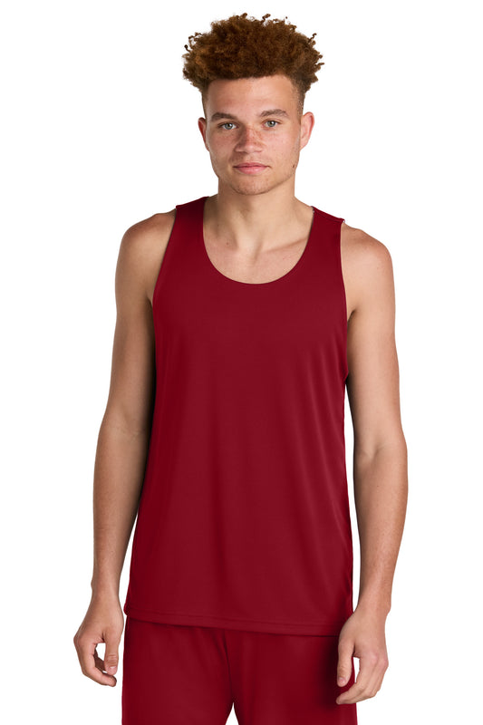 Sport-Tek PosiCharge Competitor Rev Tank ST551 Deep Red/ White