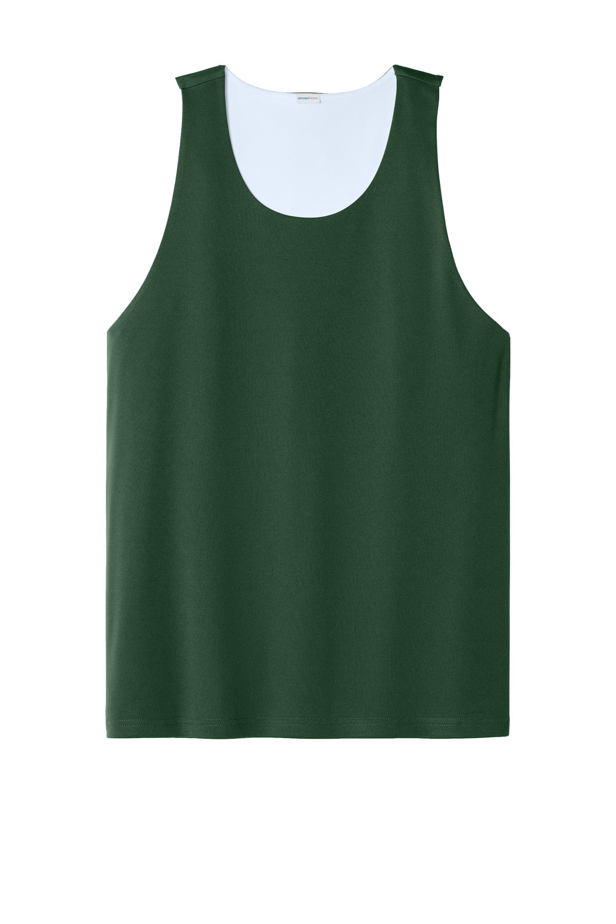 Sport-Tek PosiCharge Competitor Rev Tank ST551 Forest Green/ White