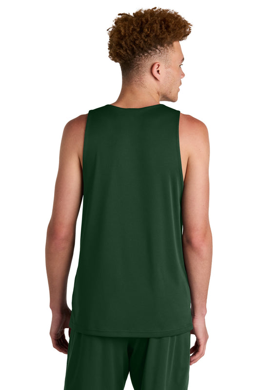 Sport-Tek PosiCharge Competitor Rev Tank ST551 Forest Green/ White