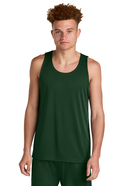 Sport-Tek PosiCharge Competitor Rev Tank ST551 Forest Green/ White