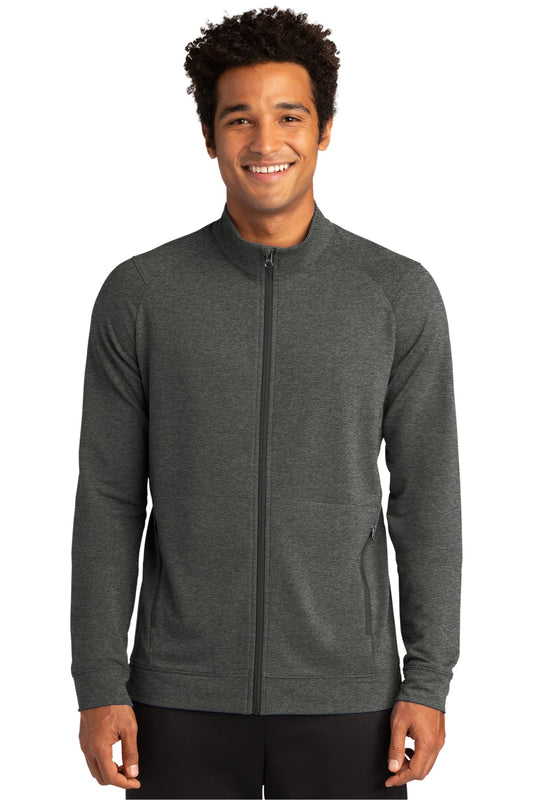 Sport-Tek Sport-Wick Flex Fleece Full-Zip. ST560 Dark Grey Heather