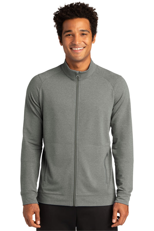 Sport-Tek Sport-Wick Flex Fleece Full-Zip. ST560 Light Grey Heather
