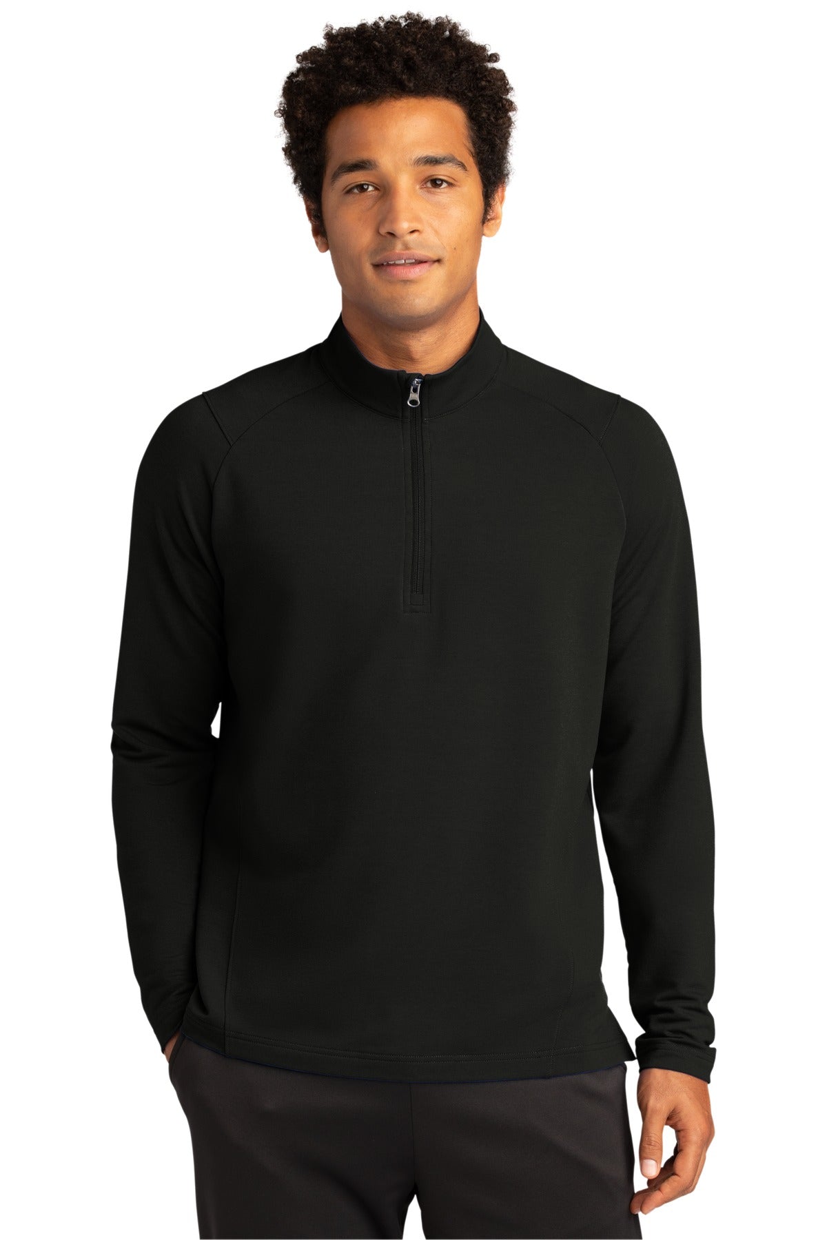 Sport-Tek Sport-Wick Flex Fleece 1/4-Zip. ST561 Black