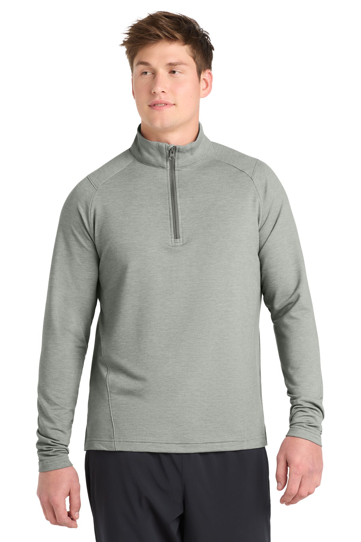 Sport-Tek Sport-Wick Flex Fleece 1/4-Zip ST561 Light Grey Heather