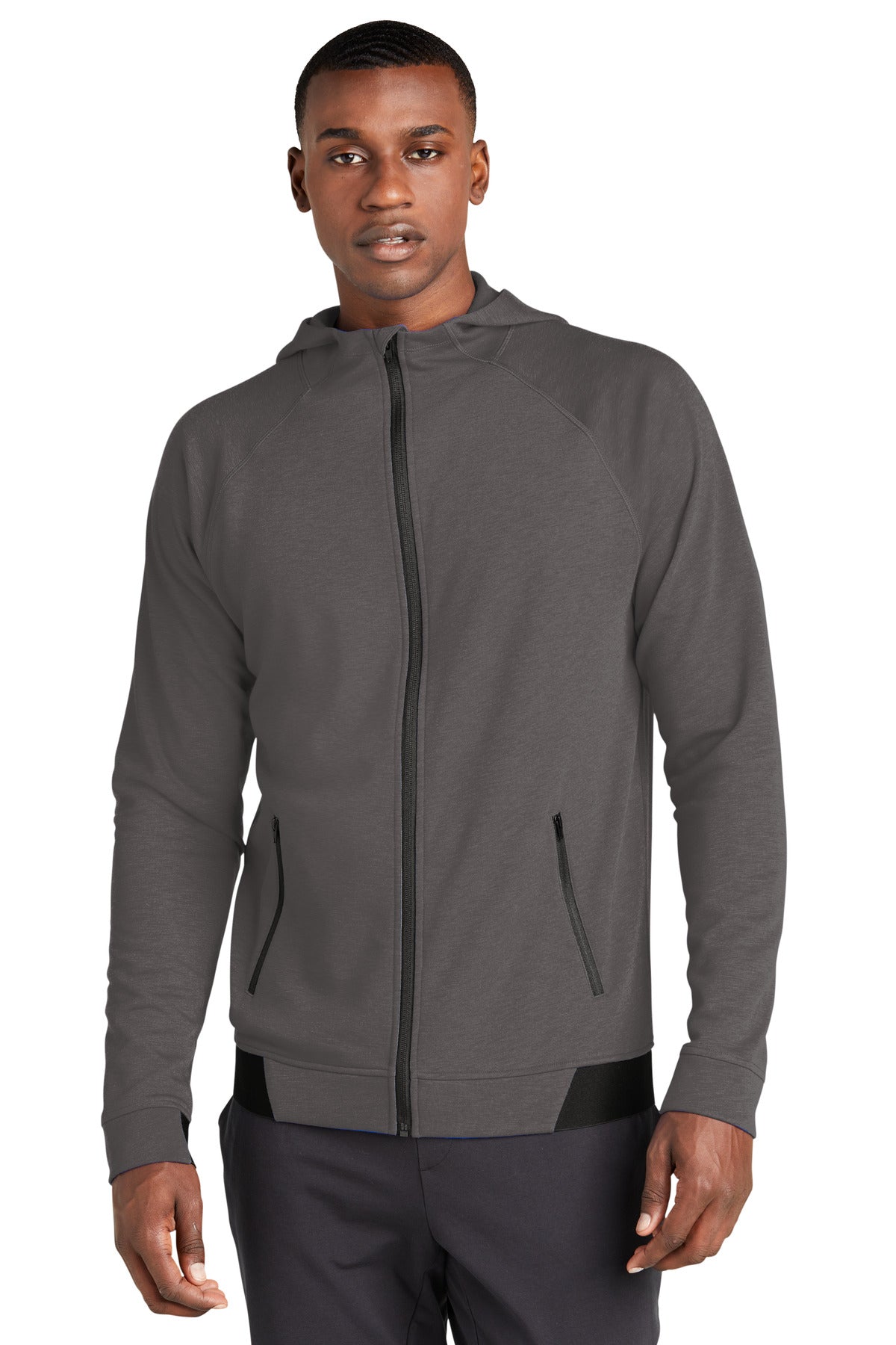 Sport-Tek PosiCharge Strive Hooded Full-Zip ST570 Graphite
