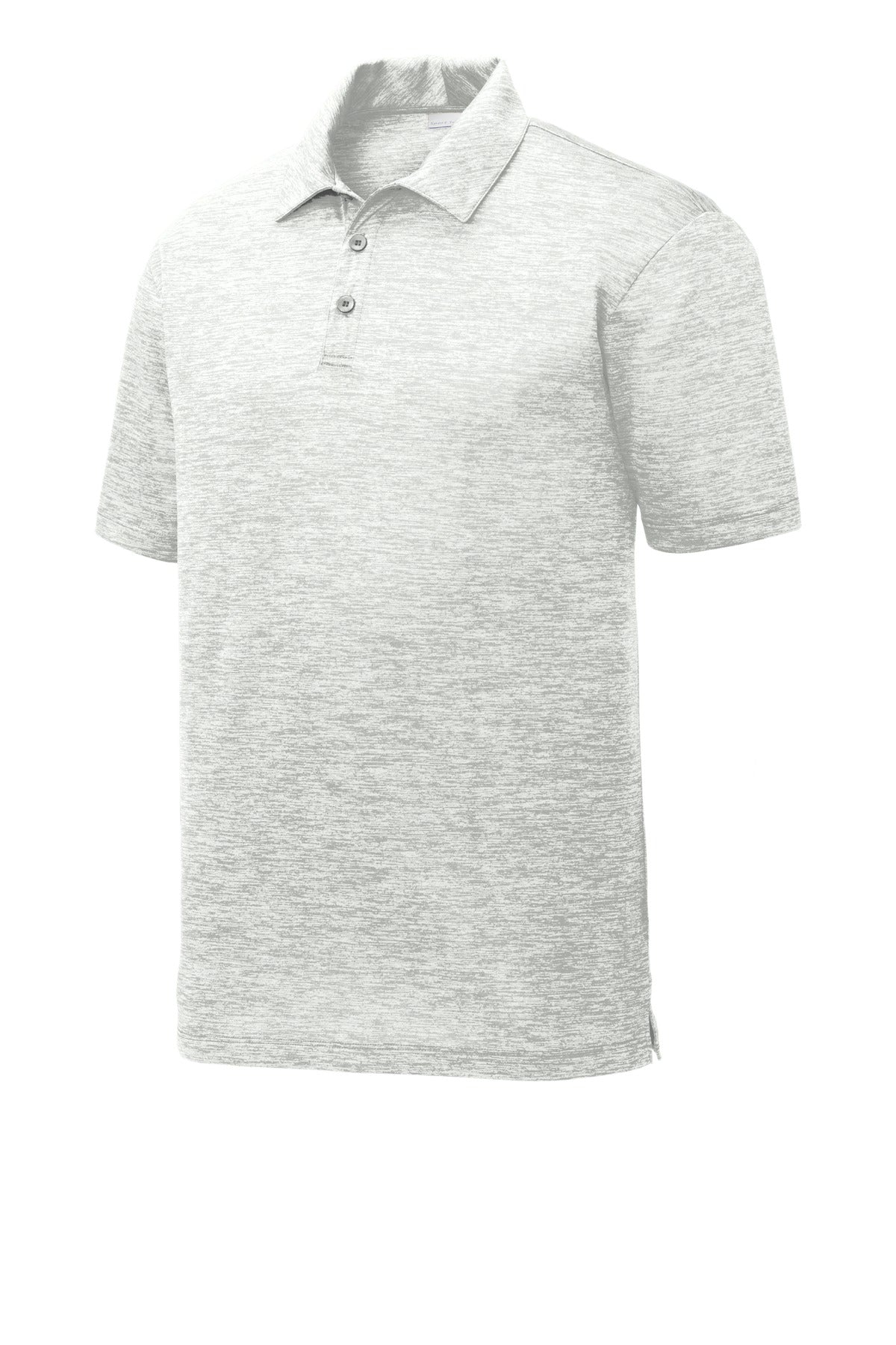 Sport-Tek  PosiCharge  Electric Heather Polo. ST590 Silver Electric