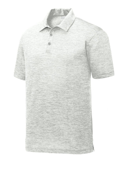 Sport-Tek  PosiCharge  Electric Heather Polo. ST590 Silver Electric