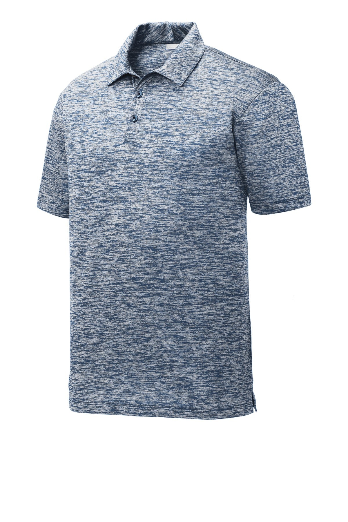 Sport-Tek  PosiCharge  Electric Heather Polo. ST590 True Navy Electric
