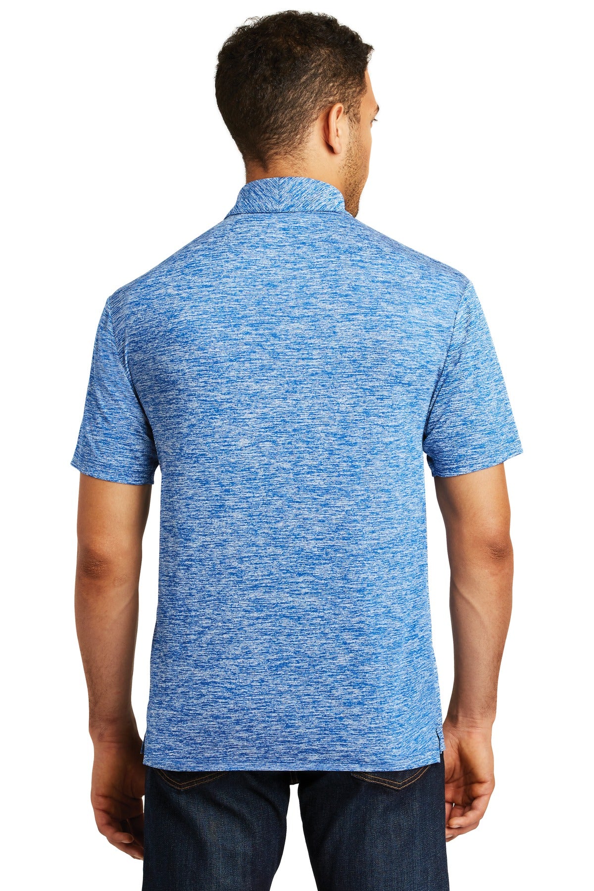 Sport-Tek  PosiCharge  Electric Heather Polo. ST590 True Royal Electric