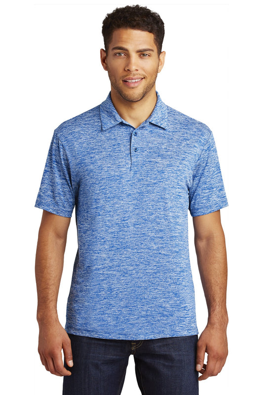Sport-Tek  PosiCharge  Electric Heather Polo. ST590 True Royal Electric