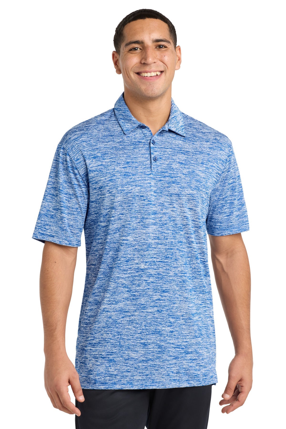 Sport-Tek PosiCharge Electric Heather Polo ST590