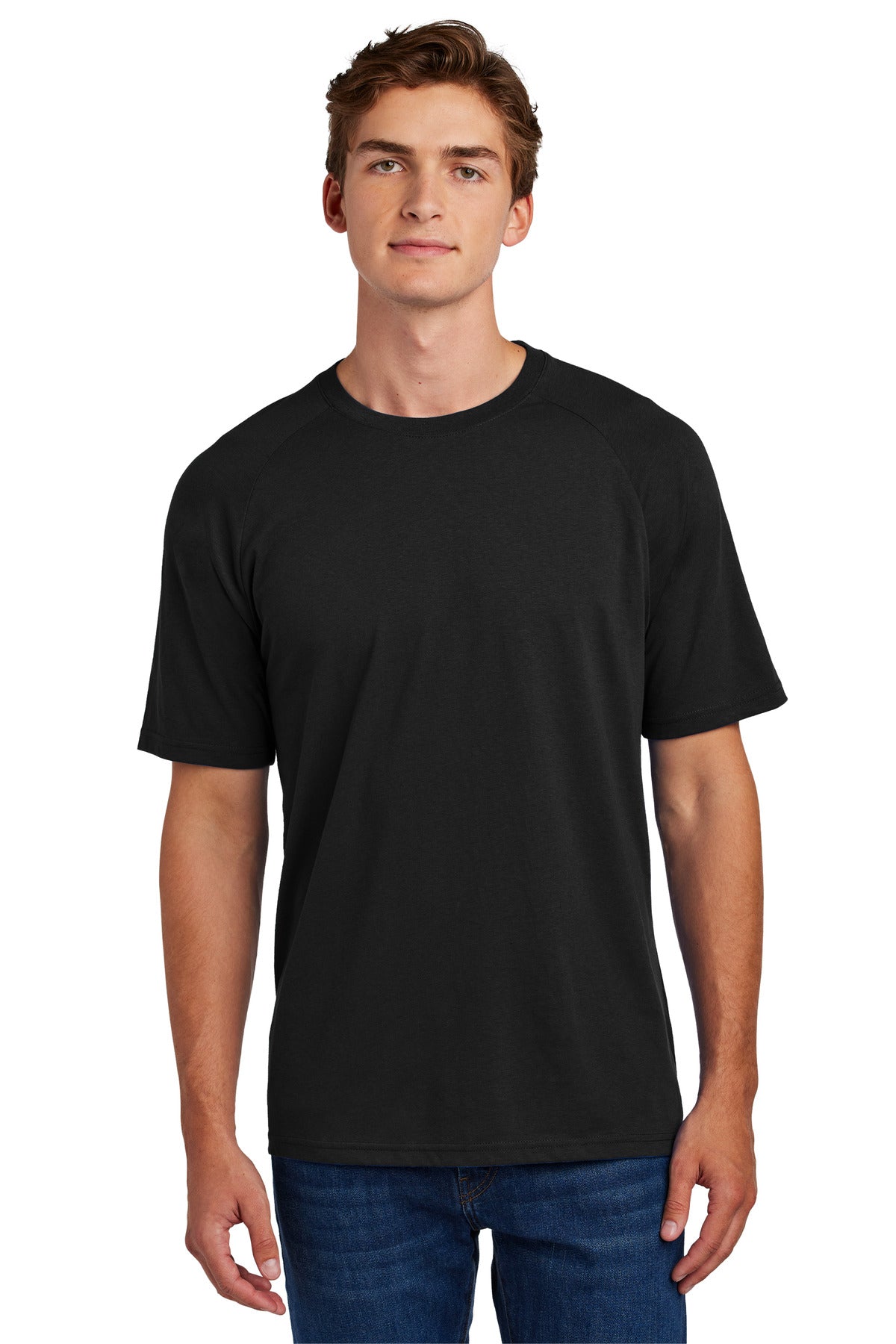 Sport-Tek Halftime Raglan Tee ST6040 Black