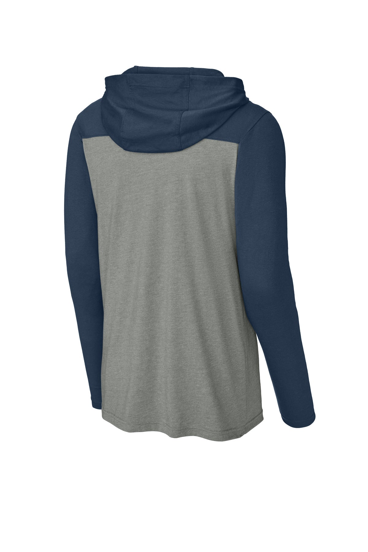 Sport-Tek Halftime Long Sleeve Hoodie ST6044 True Navy/ Vintage Heather