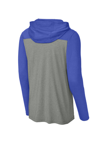 Sport-Tek Halftime Long Sleeve Hoodie ST6044 True Royal/ Vintage Heather