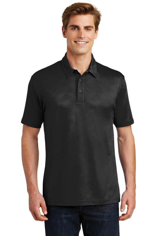 Sport-Tek Embossed PosiCharge Tough Polo. ST630 Black