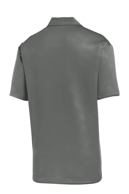 Sport-Tek Embossed PosiCharge Tough Polo. ST630 Dark Smoke Grey