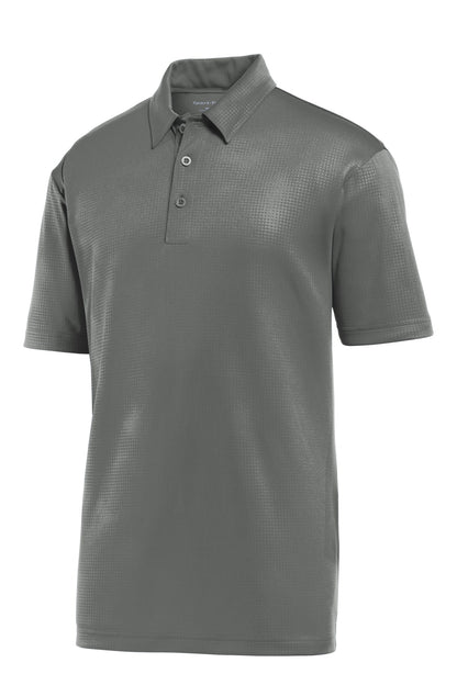 Sport-Tek Embossed PosiCharge Tough Polo. ST630 Dark Smoke Grey