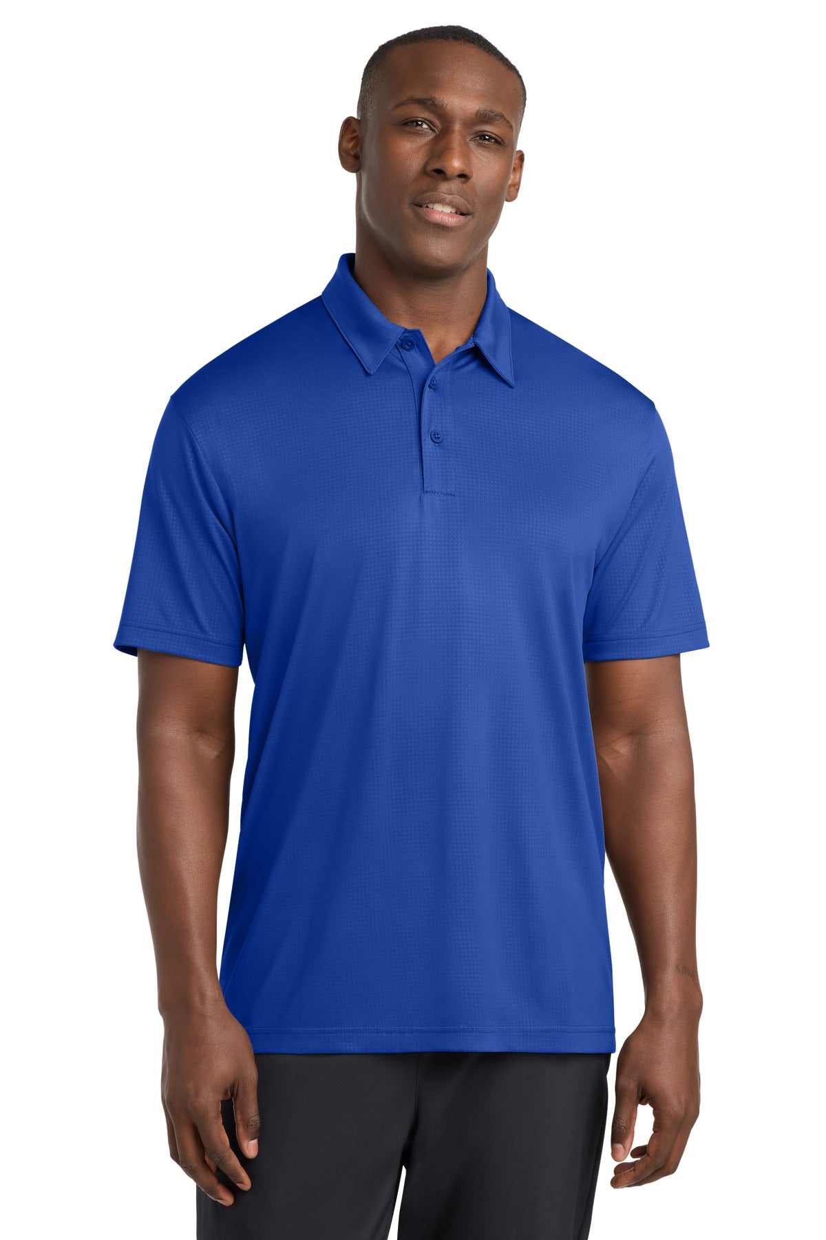 Sport-Tek Embossed PosiCharge Tough Polo ST630 True Royal
