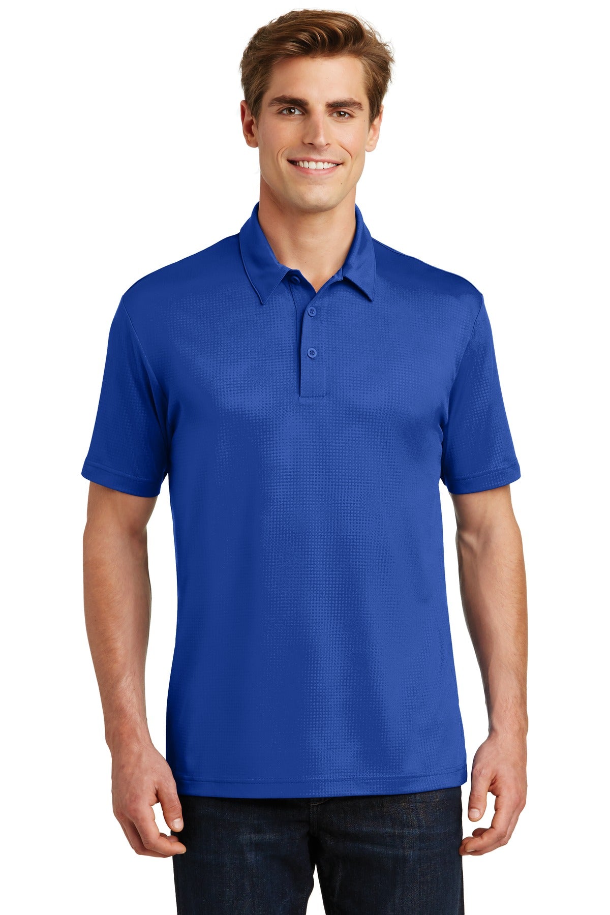 Sport-Tek Embossed PosiCharge Tough Polo. ST630 True Royal