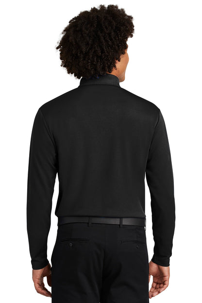 Sport-Tek  PosiCharge  RacerMesh  Long Sleeve Polo. ST640LS Black