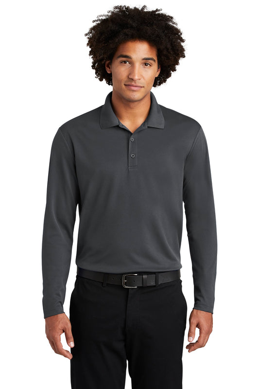 Sport-Tek  PosiCharge  RacerMesh  Long Sleeve Polo. ST640LS Graphite