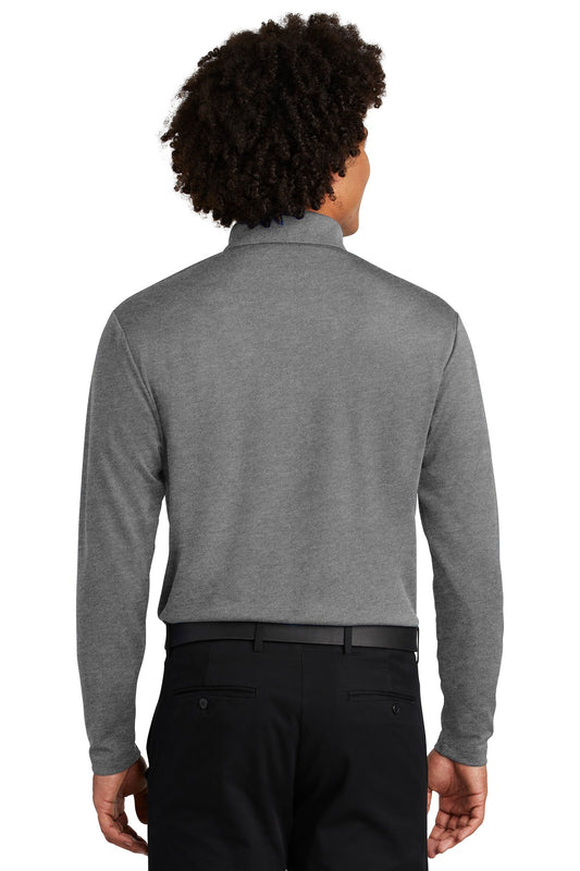 Sport-Tek  PosiCharge  RacerMesh  Long Sleeve Polo. ST640LS Grey Heather