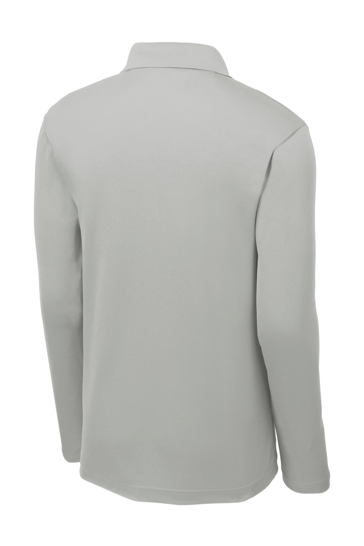 Sport-Tek  PosiCharge  RacerMesh  Long Sleeve Polo. ST640LS Silver