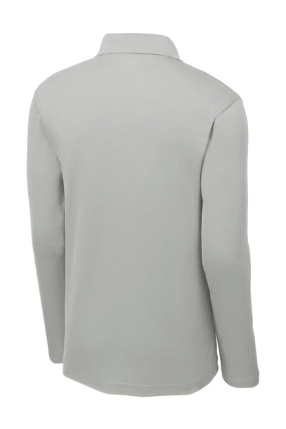 Sport-Tek  PosiCharge  RacerMesh  Long Sleeve Polo. ST640LS Silver