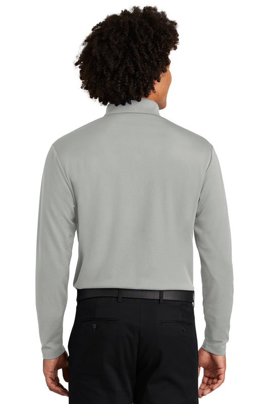 Sport-Tek  PosiCharge  RacerMesh  Long Sleeve Polo. ST640LS Silver