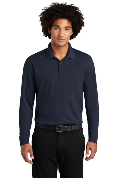 Sport-Tek  PosiCharge  RacerMesh  Long Sleeve Polo. ST640LS True Navy