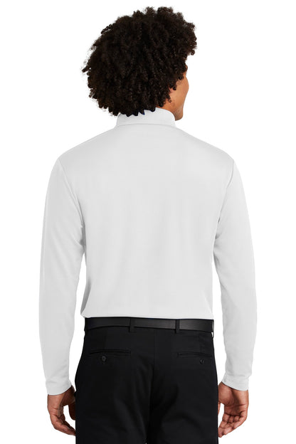 Sport-Tek  PosiCharge  RacerMesh  Long Sleeve Polo. ST640LS White