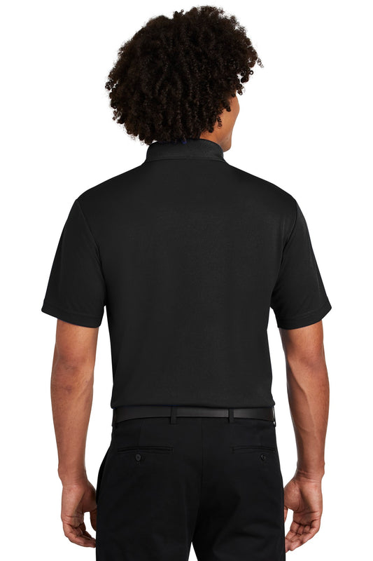 Sport-Tek  PosiCharge  RacerMesh  Pocket Polo. ST640P Black
