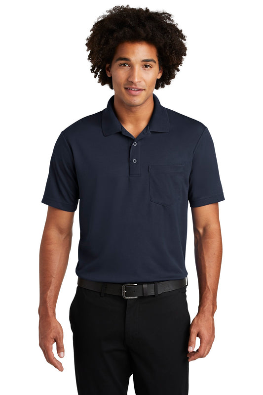 Sport-Tek  PosiCharge  RacerMesh  Pocket Polo. ST640P True Navy