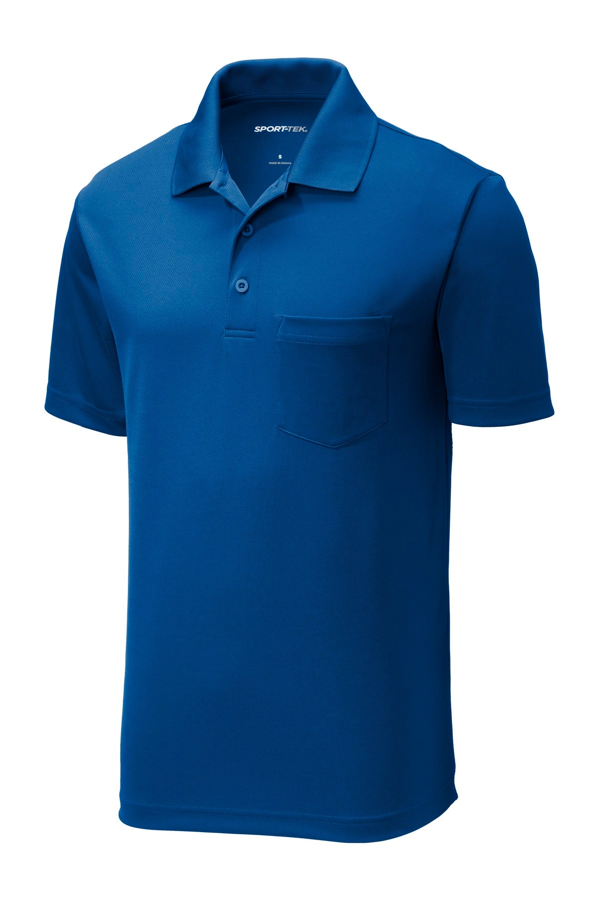 Sport-Tek  PosiCharge  RacerMesh  Pocket Polo. ST640P True Royal