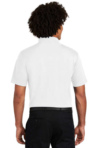 Sport-Tek  PosiCharge  RacerMesh  Pocket Polo. ST640P White
