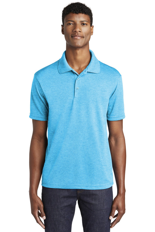 Sport-Tek PosiCharge RacerMesh Polo. ST640 Pond Blue Heather