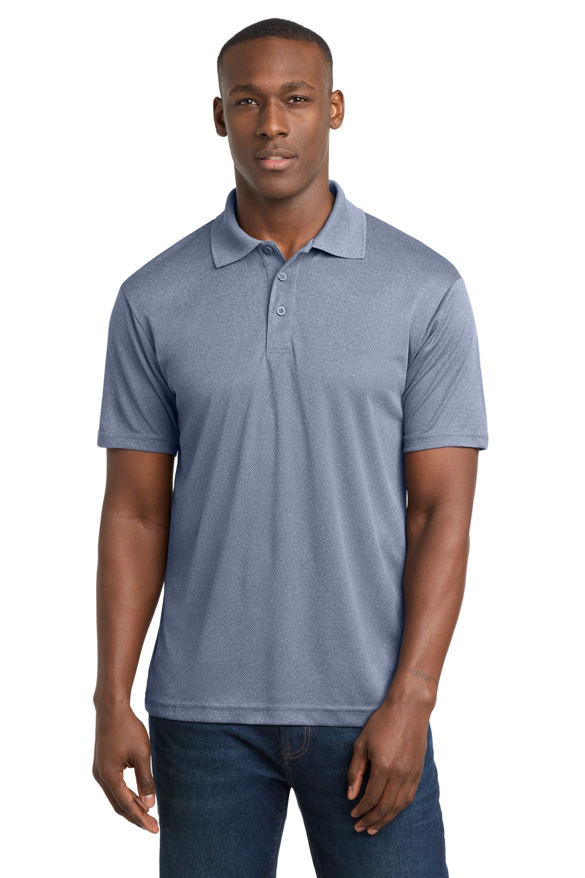 Sport-Tek PosiCharge RacerMesh Polo ST640 True Navy Heather