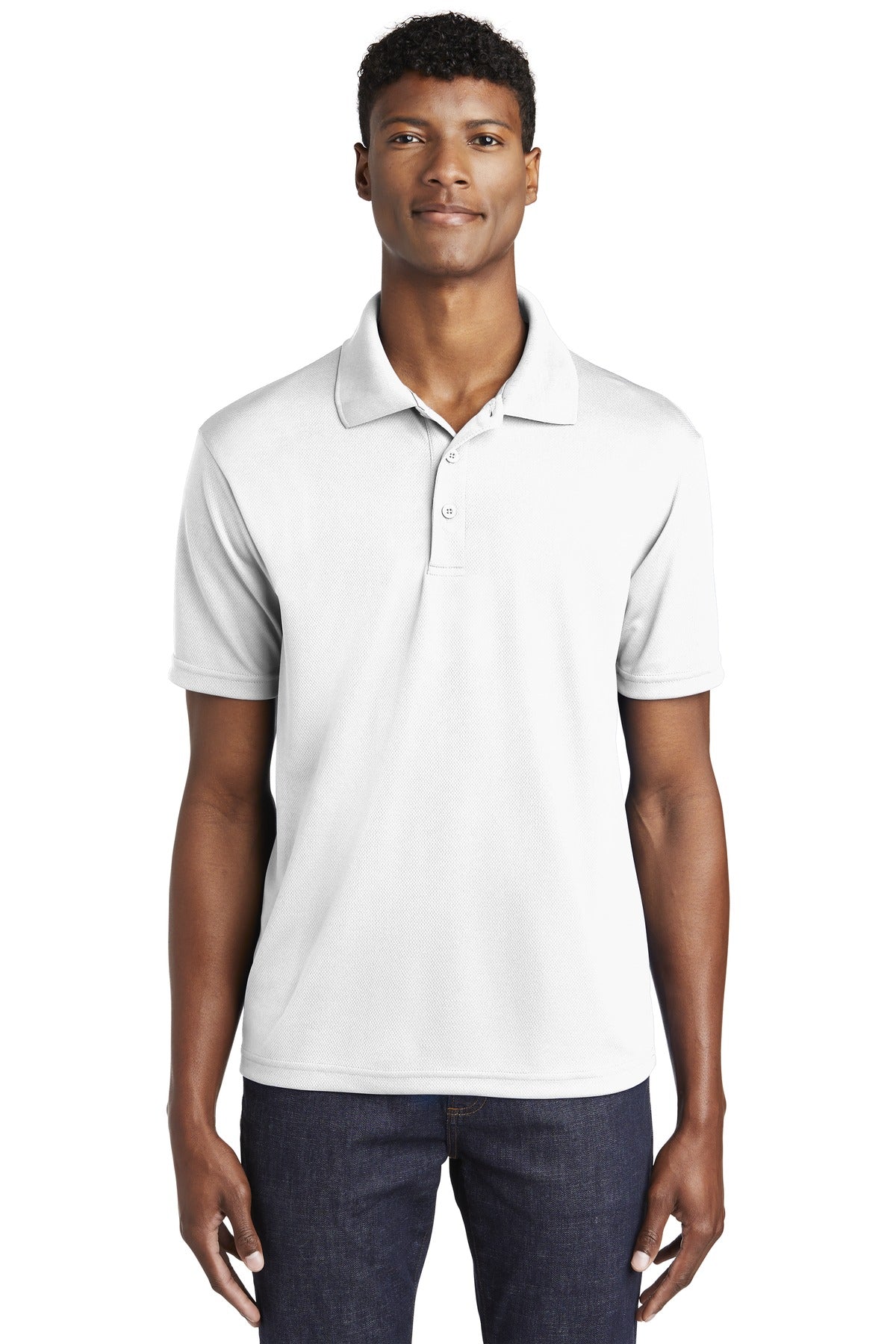 Sport-Tek PosiCharge RacerMesh Polo. ST640 White