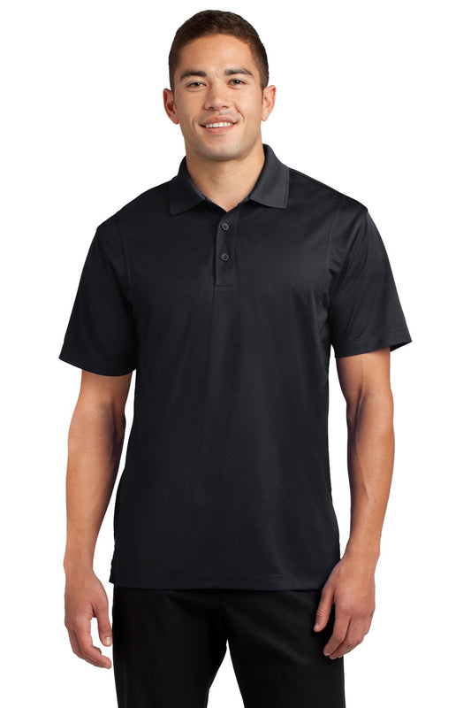 Sport-Tek Tall Micropique Sport-Wick Polo. TST650 Black Tall