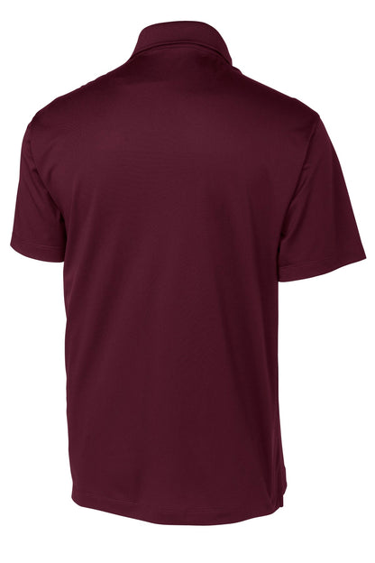 Sport-Tek Micropique Sport-Wick Pocket Polo. ST651 Maroon