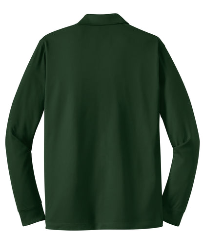 Sport-Tek Long Sleeve Micropique Sport-Wick Polo. ST657 Forest Green