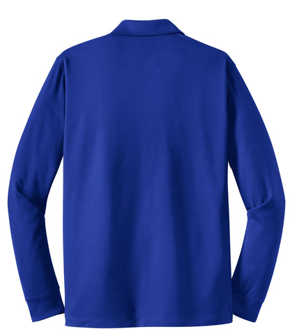 Sport-Tek Long Sleeve Micropique Sport-Wick Polo. ST657 True Royal