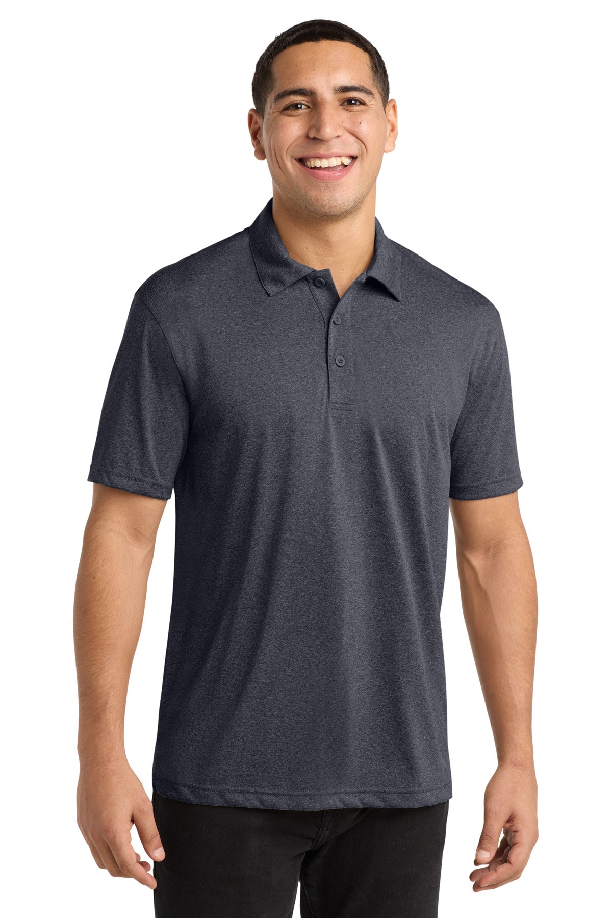 Sport-Tek Heather Contender Polo ST660 Graphite Heather