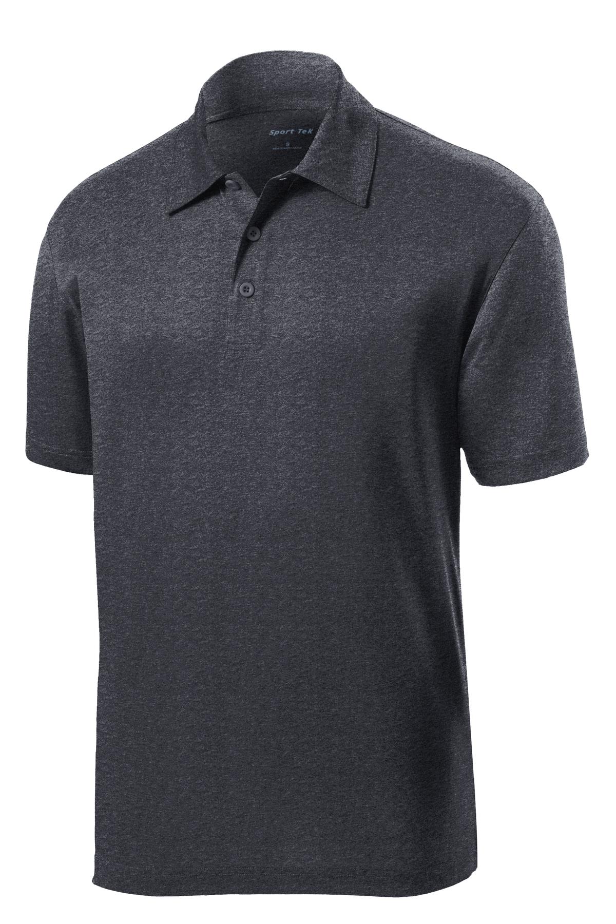 Sport-Tek Heather Contender Polo. ST660 Graphite Heather