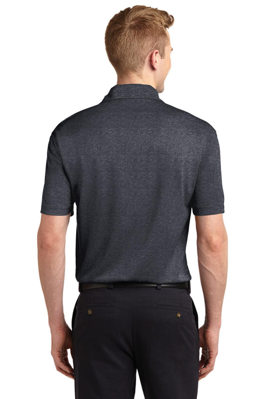 Sport-Tek Heather Contender Polo. ST660 Graphite Heather