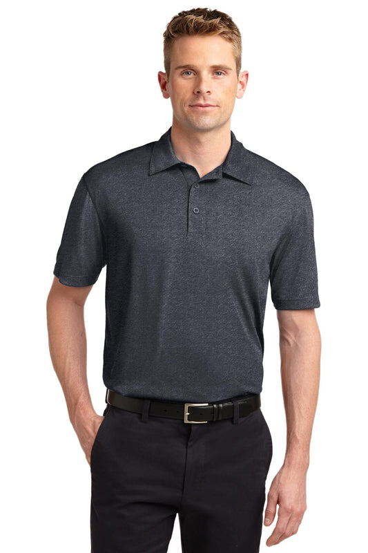 Sport-Tek Heather Contender Polo. ST660 Graphite Heather
