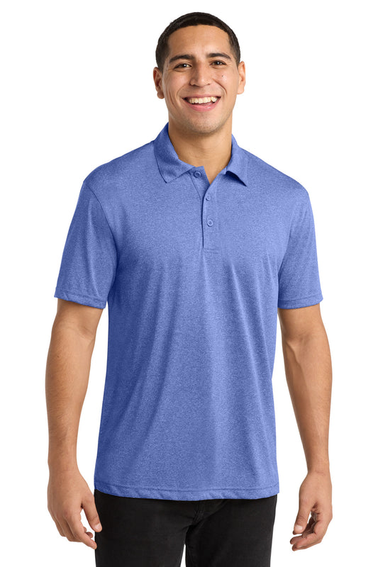 Sport-Tek Heather Contender Polo ST660 True Royal Heather