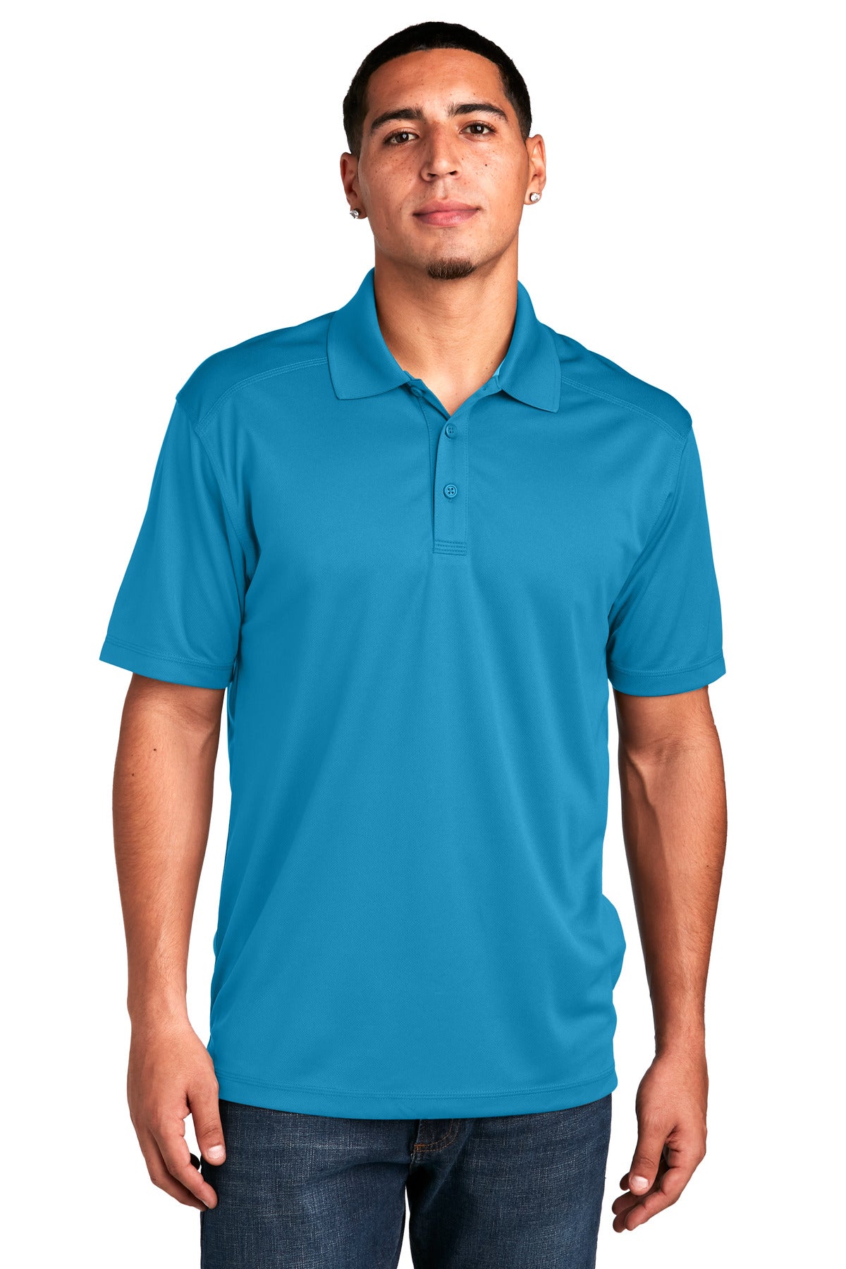 Sport-Tek PosiCharge Micro-Mesh Polo. ST680 Blue Wake